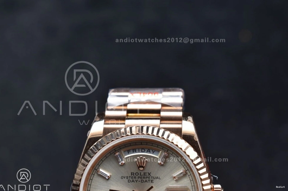 Weight) RG Best QF vr3255 Diamond Dial on Steel Stick 904L Bracelet President 36 with Silver Edition (Gain V5 DayDate 0209